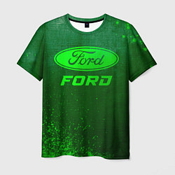 Футболка мужская Ford - green gradient, цвет: 3D-принт