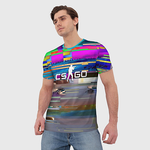 Мужская футболка CSGO текстура скин / 3D-принт – фото 3