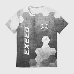 Футболка мужская Exeed - grey gradient вертикально, цвет: 3D-принт