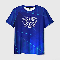 Футболка мужская Bayer 04 blue poly, цвет: 3D-принт