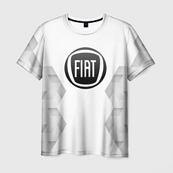 Футболка мужская Fiat white poly, цвет: 3D-принт