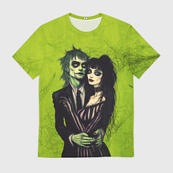 Футболка мужская Битлджус и Лидия, цвет: 3D-принт