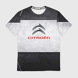 Футболка мужская Citroen grey metal, цвет: 3D-принт