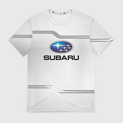 Футболка мужская Subaru auto steel metal, цвет: 3D-принт
