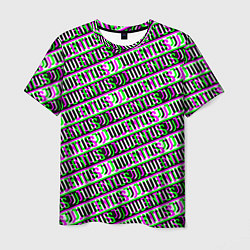 Футболка мужская Juventus glitch pattern, цвет: 3D-принт