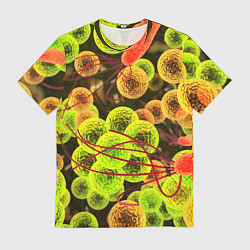 Футболка мужская Вирусы текстура, цвет: 3D-принт