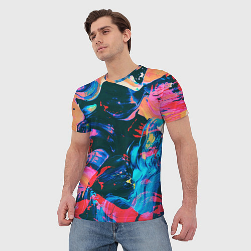 Мужская футболка Colors / 3D-принт – фото 3