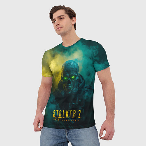 Мужская футболка Stalker 2 скелет в форме / 3D-принт – фото 3