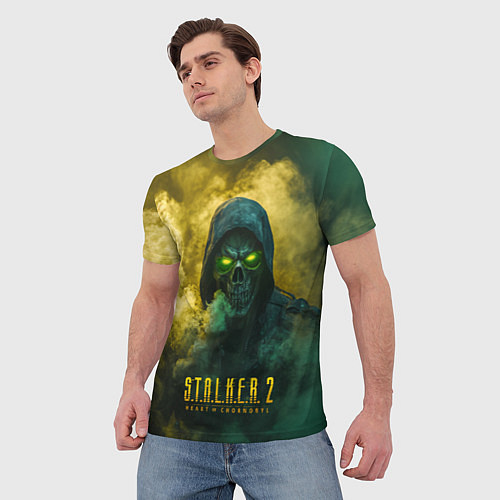 Мужская футболка Stalker 2 череп / 3D-принт – фото 3
