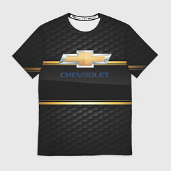 Футболка мужская Chevrolet auto steel, цвет: 3D-принт
