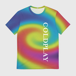 Футболка мужская Coldplay moon music album, цвет: 3D-принт