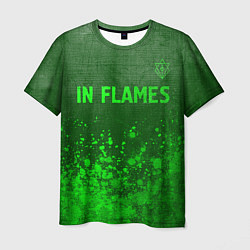 Футболка мужская In Flames - green gradient посередине, цвет: 3D-принт