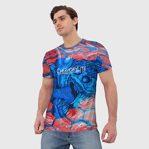Мужская футболка Chernobylite monster / 3D-принт – фото 3