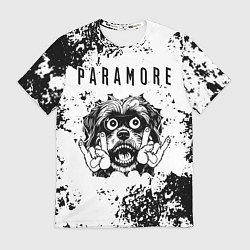 Футболка мужская Paramore - рок пес, цвет: 3D-принт