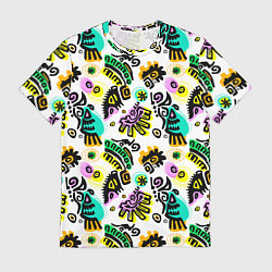 Футболка мужская Орнамент майя, цвет: 3D-принт