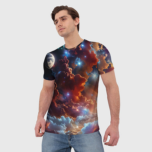 Мужская футболка Космические звезды / 3D-принт – фото 3