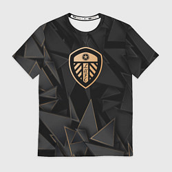 Футболка мужская Leeds United golden poly, цвет: 3D-принт