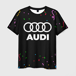 Футболка мужская Audi конфети, цвет: 3D-принт