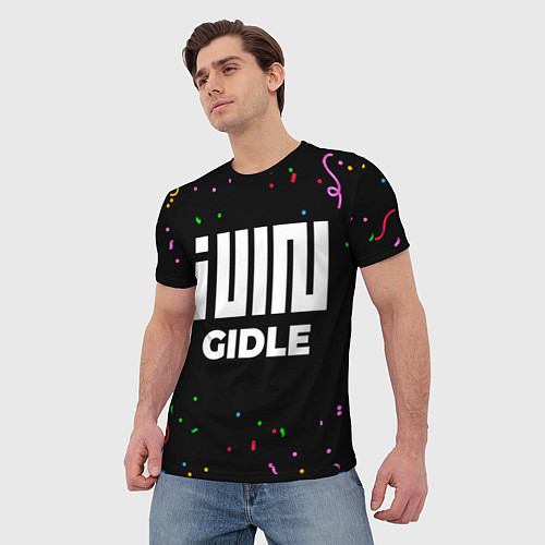 Мужская футболка Gidle конфети / 3D-принт – фото 3