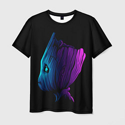 Футболка мужская Neon Groot, цвет: 3D-принт