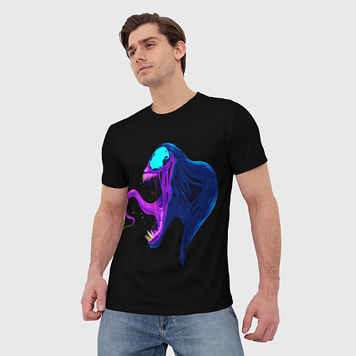 Мужская футболка Venom head / 3D-принт – фото 3