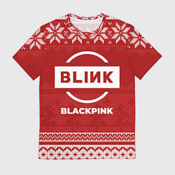 Футболка мужская Новогодний Blackpink, цвет: 3D-принт