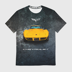 Футболка мужская Спортивный американский Chevrolet Corvette, цвет: 3D-принт
