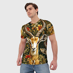 Футболка мужская Газель, цвет: 3D-принт — фото 2
