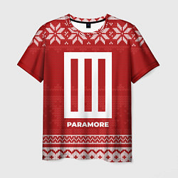 Футболка мужская Новогодний Paramore, цвет: 3D-принт