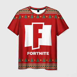 Футболка мужская Fortnite new year, цвет: 3D-принт