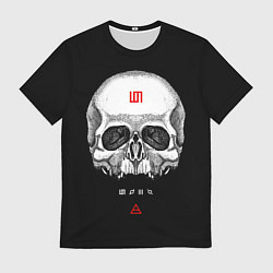 Футболка мужская 30 Seconds to Mars: Логотип черепа, цвет: 3D-принт