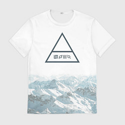 Футболка мужская 30 Seconds to Mars - рок группа, цвет: 3D-принт