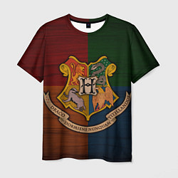 Футболка мужская Hogwarts emblem, цвет: 3D-принт