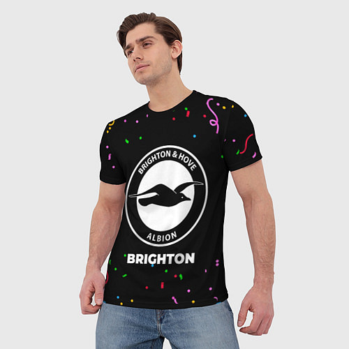 Мужская футболка Brighton конфети / 3D-принт – фото 3