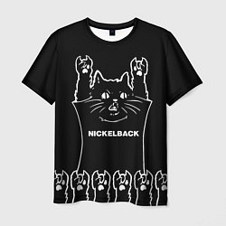 Футболка мужская Nickelback: cat rock, цвет: 3D-принт