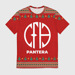 Футболка мужская Pantera new year, цвет: 3D-принт