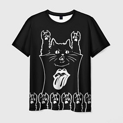 Футболка мужская Rolling Stones: cat rock, цвет: 3D-принт