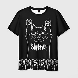 Футболка мужская Slipknot: cat rock, цвет: 3D-принт