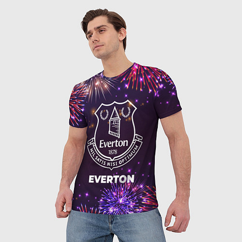 Мужская футболка Праздничный Everton / 3D-принт – фото 3