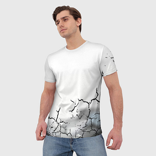 Мужская футболка Одинокий борец на просторах / 3D-принт – фото 3