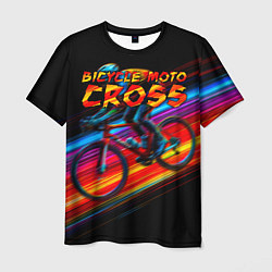 Футболка мужская Bicycle moto cross, цвет: 3D-принт