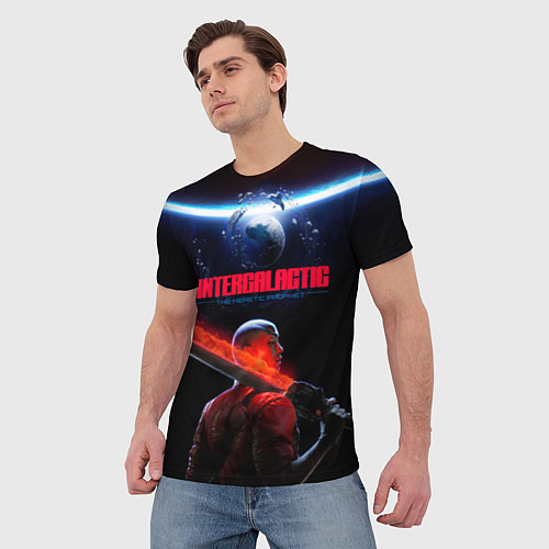 Мужская футболка Героиня Intergalactic the heretic prophet / 3D-принт – фото 3
