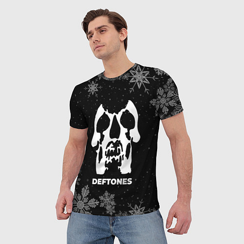 Мужская футболка Снежный Deftones / 3D-принт – фото 3