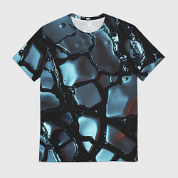 Футболка мужская The liquid substance is grey, цвет: 3D-принт