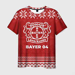 Футболка мужская Новогодний Bayer 04, цвет: 3D-принт