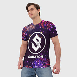 Футболка мужская Праздничный Sabaton, цвет: 3D-принт — фото 2