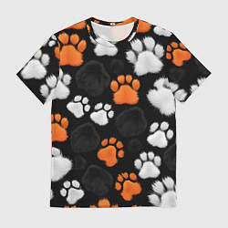 Футболка мужская Мохнатые лапки, цвет: 3D-принт