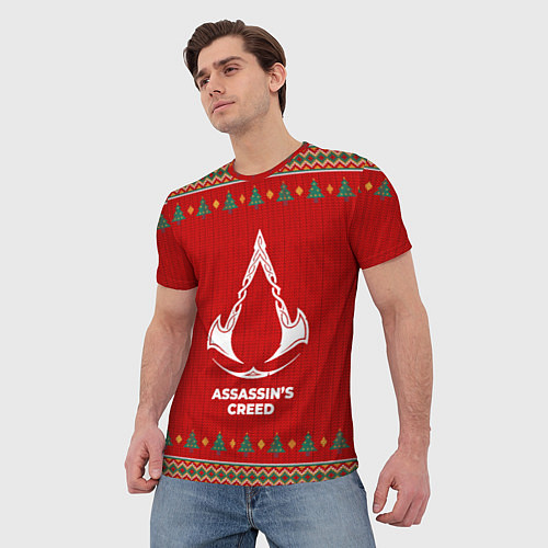 Мужская футболка Assassins Creed new year / 3D-принт – фото 3