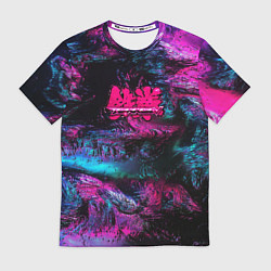Футболка мужская Tekken neon colors, цвет: 3D-принт