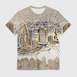 Футболка мужская Город 2100, цвет: 3D-принт